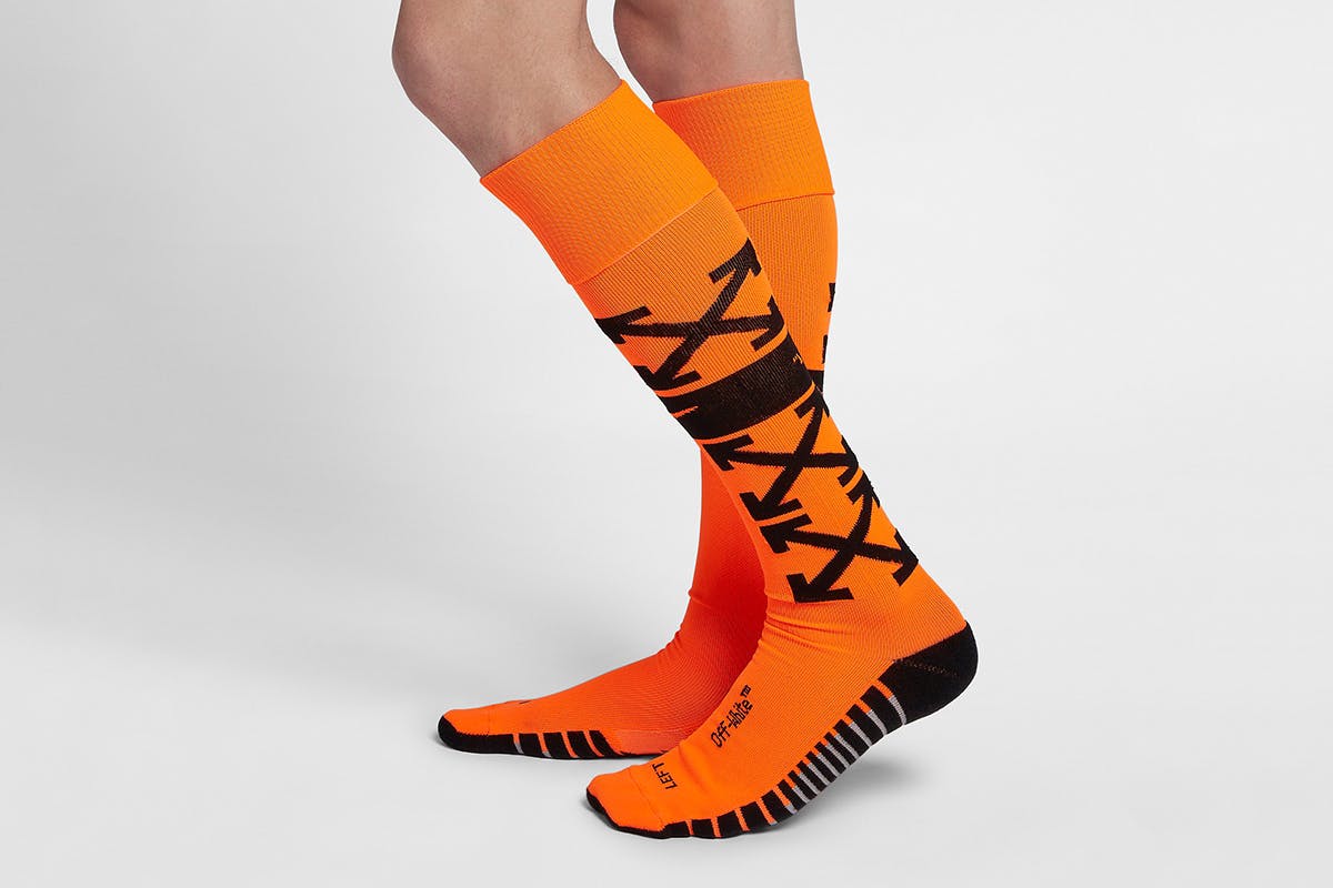 orange nike soccer socks